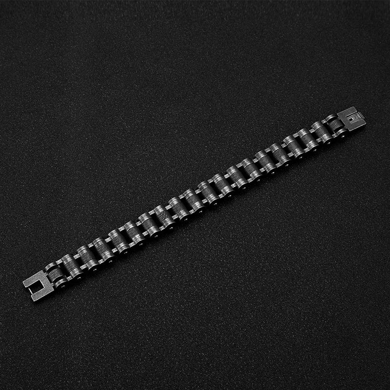 Retro Biker Chain Bracelet Mens Bracelet Link Chain Motorcycle Bicycle Style Bracelets Stainless Steel Bangles Jewelry
