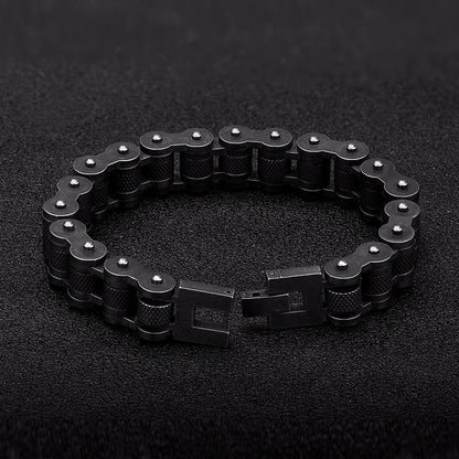 Retro Biker Chain Bracelet Mens Bracelet Link Chain Motorcycle Bicycle Style Bracelets Stainless Steel Bangles Jewelry